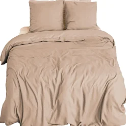Linnea Parure de lit 3 pièces 240x220 cm microfibre SENSATION FLANELLE rose