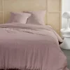 Todays Tools Parure de lit - TODAY - 123667 - 2 personnes - 260x240cm - Gaze de coton unie - Rose des sables