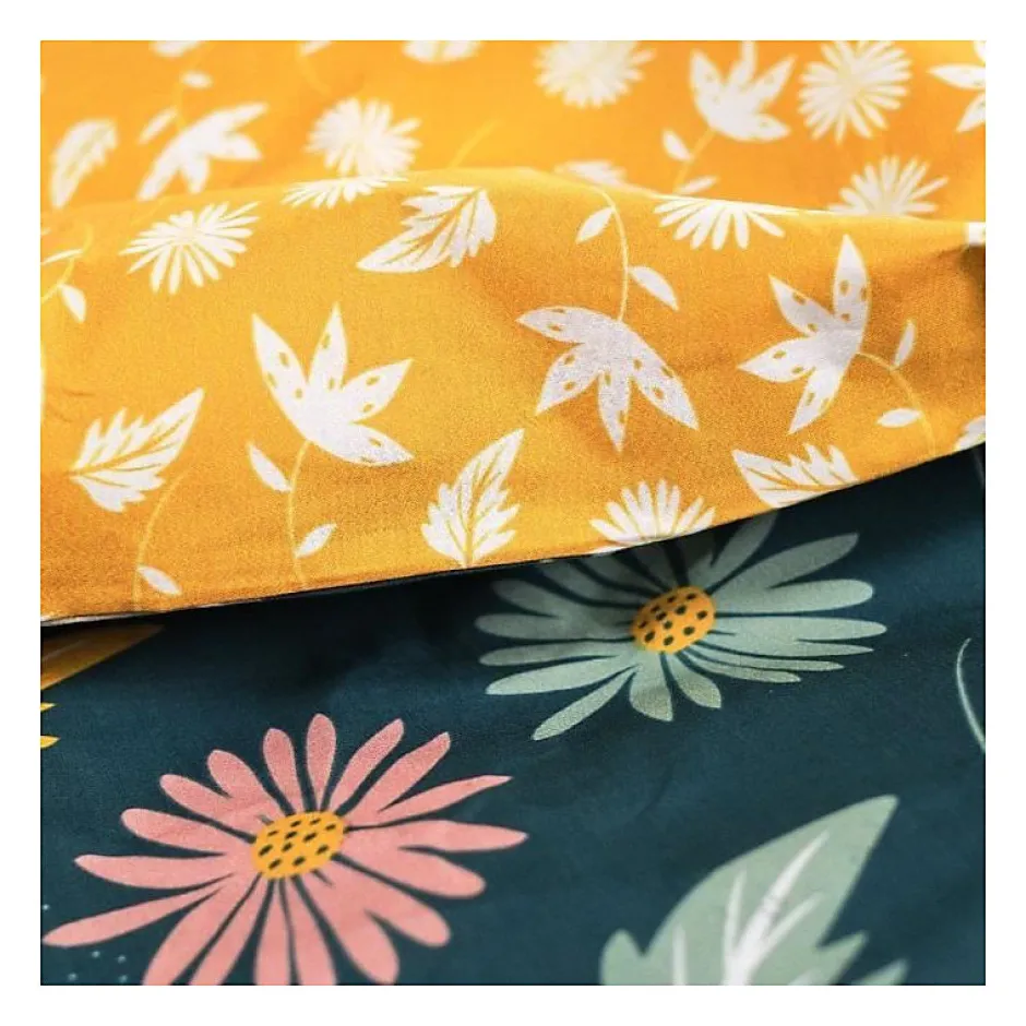 Todays Tools Parure de lit - TODAY - Sunshine - 119462 - 2 personnes - 260x240cm - Coton - Imprimé 11.42 New