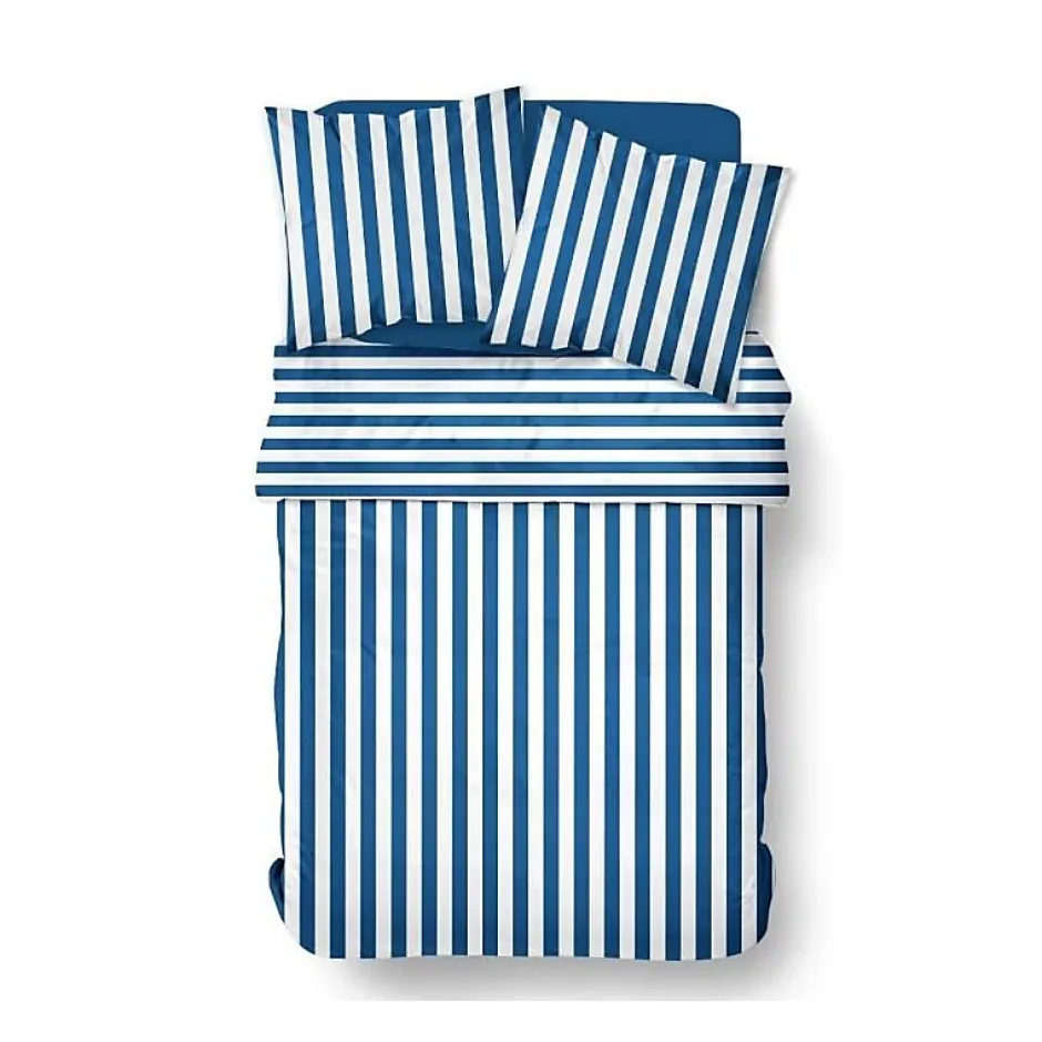 Todays Tools Parure de lit - TODAY Summer Stripes - 240x220 cm - 2 personnes - coton imprimé rayé Clearance