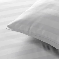 Promolinge Parure de Lit 240 x 220 cm + 2 Taies Microfibre Unie CLÉO Blanc