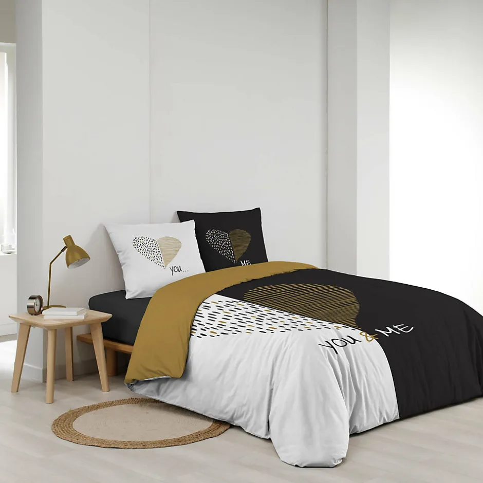 Douceur D'Intérieur Parure de lit 240 x 220 cm coton imprimé Miu