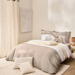 Douceur D'Intérieur Parure de lit 240 x 220 cm Coton 57 fils & coton tissé GABRIELLE