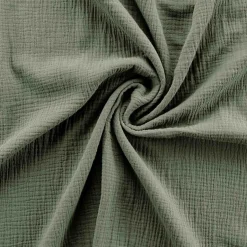 Douceur D'Intérieur Parure de lit 140 x 200 cm double gaze coton uni 57 fils Angelia Kaki Best