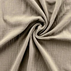 Douceur D'Intérieur Parure de lit 140 x 200 cm double gaze coton uni 57 fils Angelia Sable