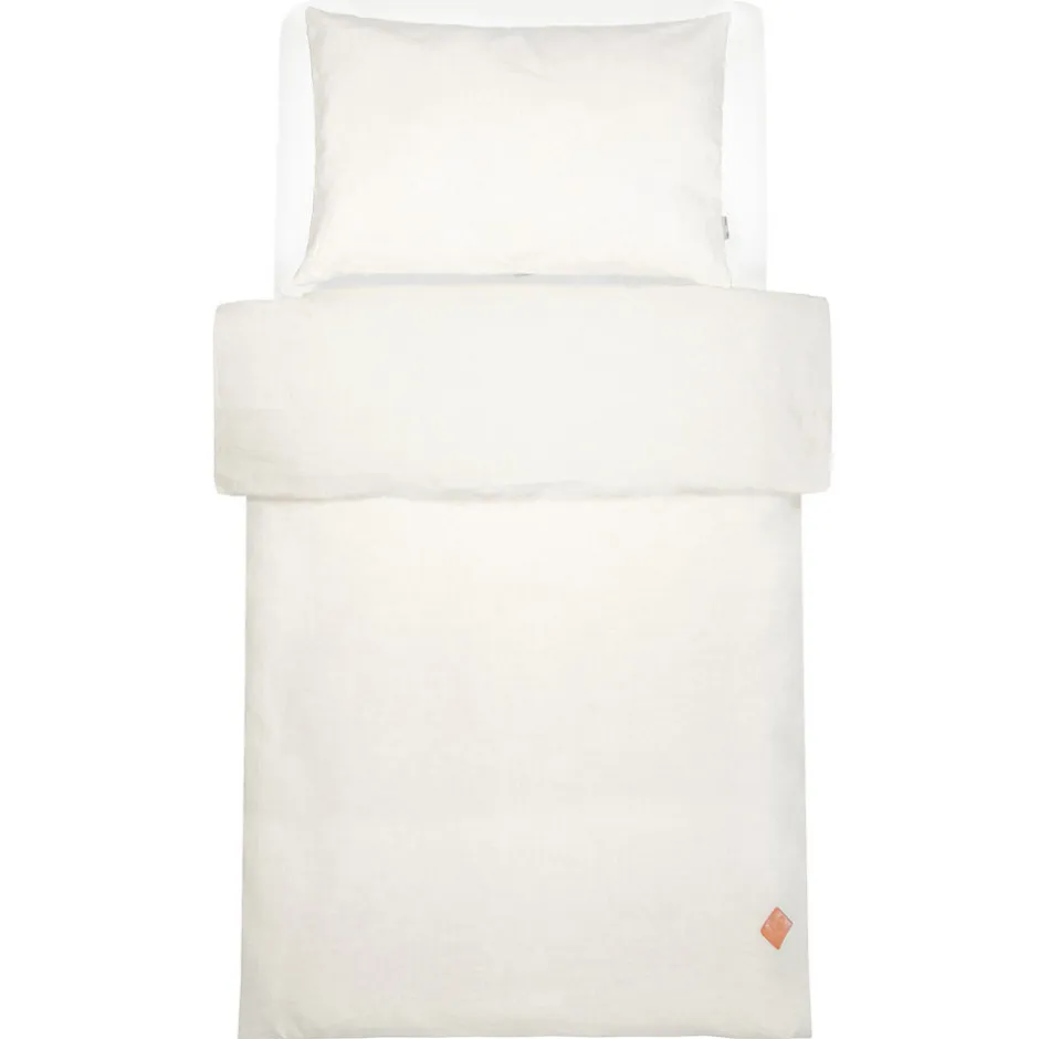Sevira Kids Parure de lit bébé réversible housse de couette et taie d'oreiller en Lin lavé