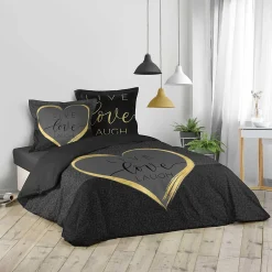 Douceur D'Intérieur Parure de lit Collection Live Love Lauch