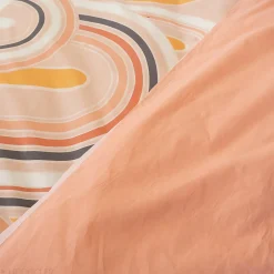 Linnea Parure de lit collection LOVE 240x220 cm pur coton rose 3 pièces
