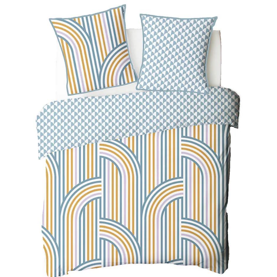 Future Home Parure de lit double arche en microfibre lavée 200x200cm