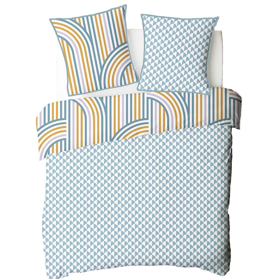 Future Home Parure de lit double arche en microfibre lavée 200x200cm