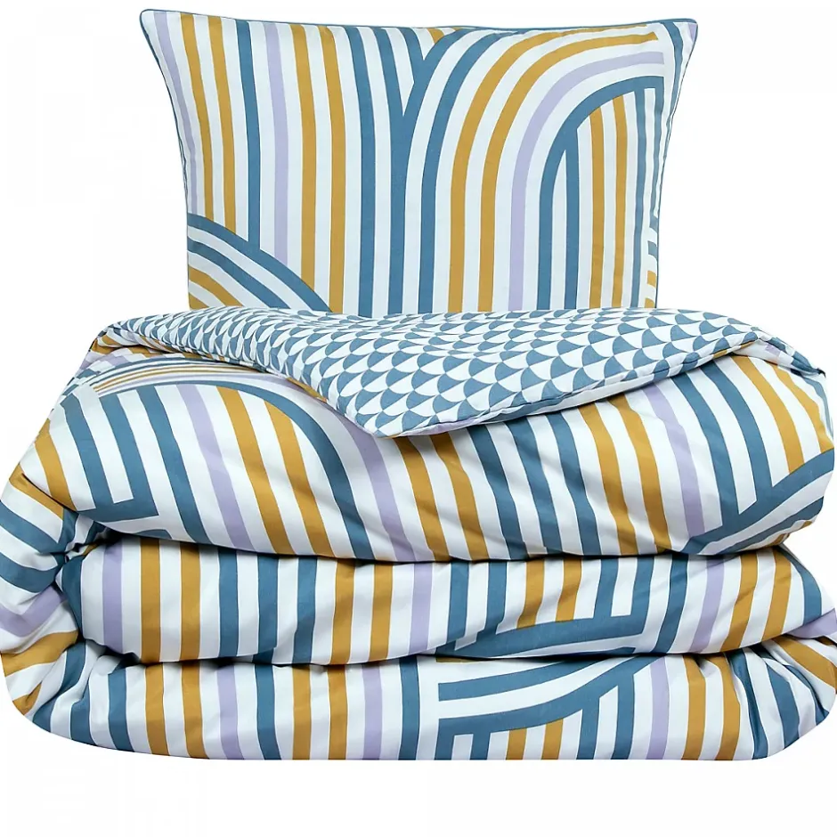 Future Home Parure de lit double arche en microfibre lavée 260x240cm