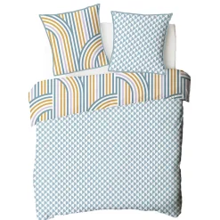 Future Home Parure de lit double arche en microfibre lavée 260x240cm