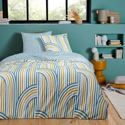 Future Home Parure de lit double arche en microfibre lavée 260x240cm