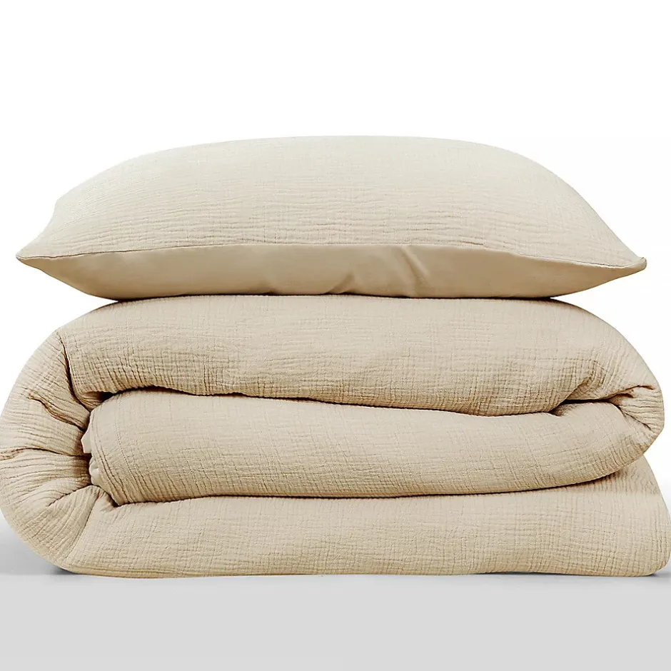 Future Home Parure de lit double en gaze de coton 260x240cm Discount