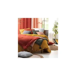 Promolinge Parure de Lit en Gaze de Coton 240 x 220 cm Sauge