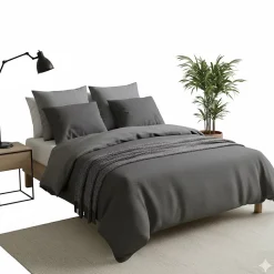 Eden Parure de lit en gaze de coton Zig Zag
