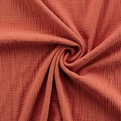 Douceur D'Intérieur Parure de lit en gaze de coton (260x240 cm - Terracotta) Online