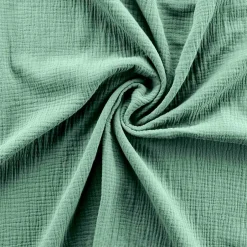 Douceur D'Intérieur Parure de lit en gaze de coton (260x240 cm - Sauge)