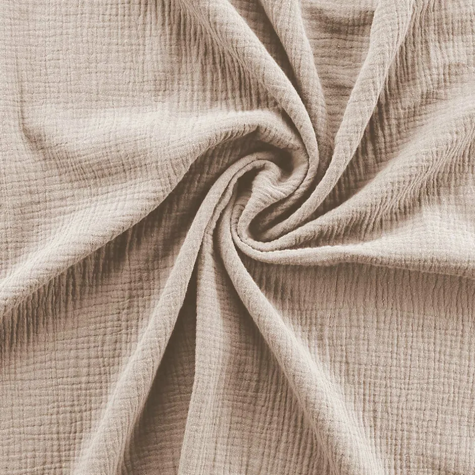Douceur D'Intérieur Parure de lit en gaze de coton (260x240 cm - Sable) Hot