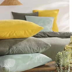 Douceur D'Intérieur Parure de lit en gaze de coton (260x240 cm - Sable) Hot