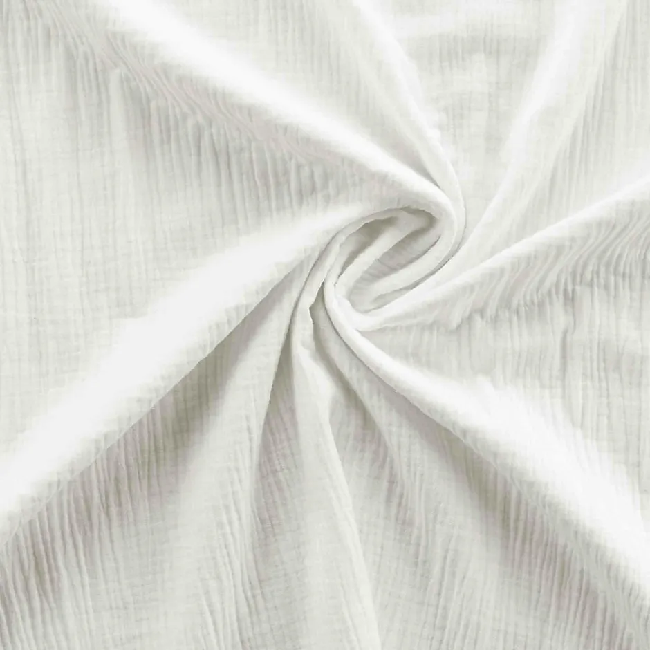 Douceur D'Intérieur Parure de lit en gaze de coton (260x240 cm - Blanc)