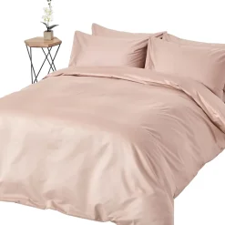 Homescapes Parure de lit en satin de coton égyptien 1000 fils taupe 240x220 cm - Clearance