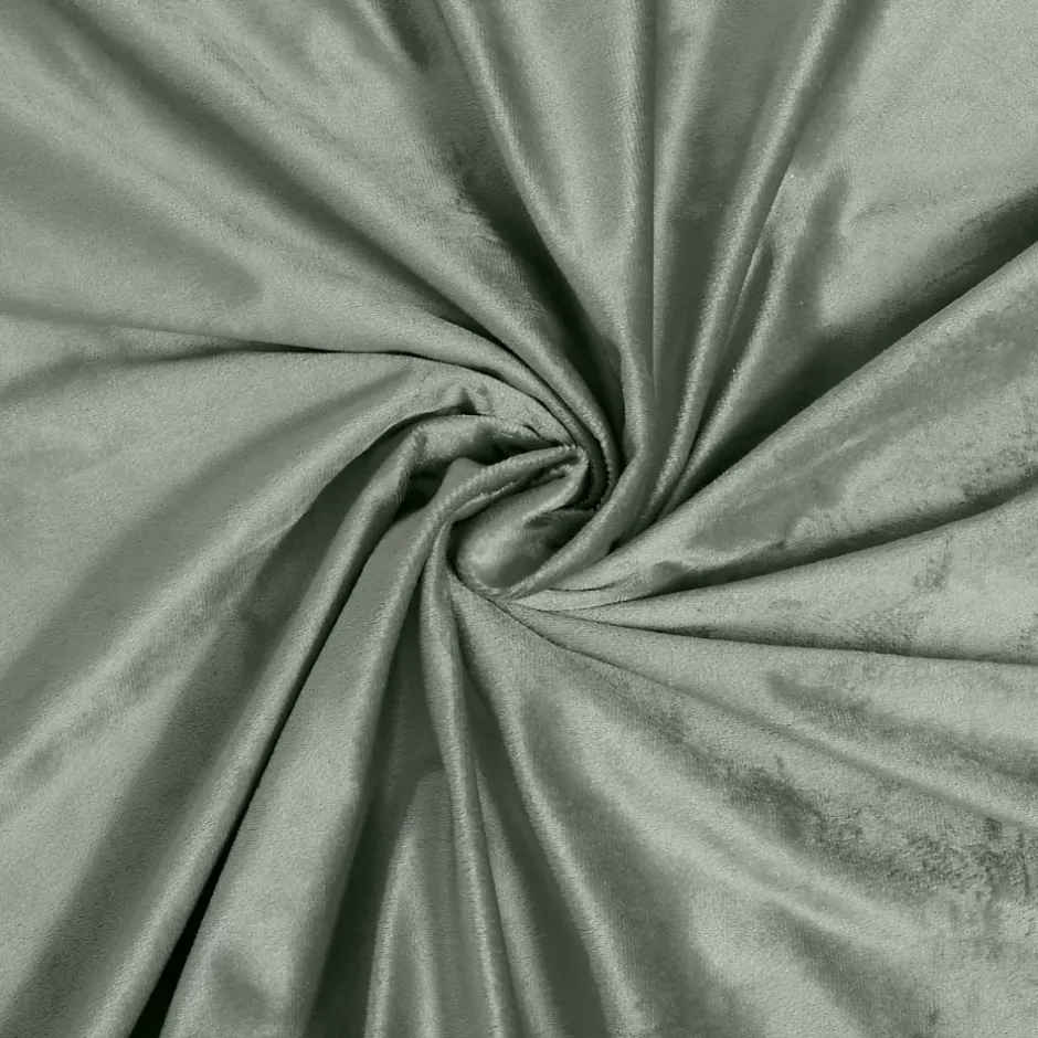Douceur D'Intérieur Parure de lit en velours uni (240x220 cm - Kaki) Online