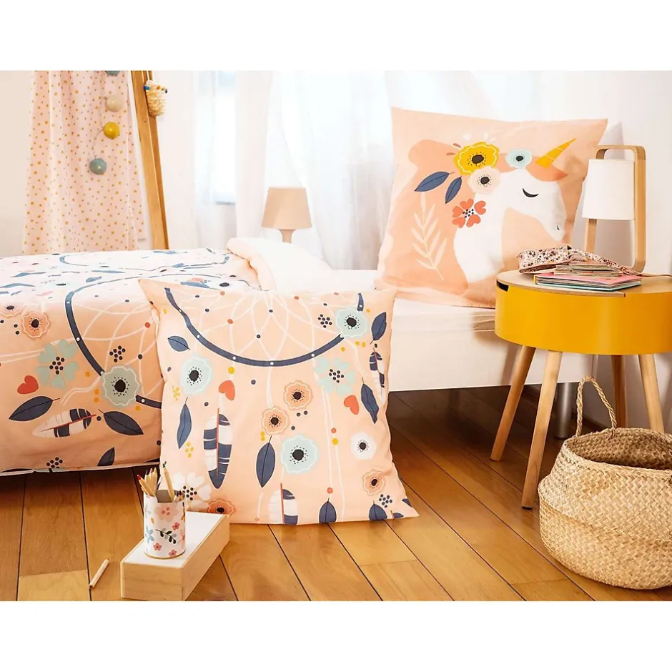 Côté Déco Parure de lit enfant Attrape-rêves - 100% coton adouci 57 fils