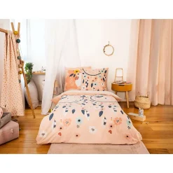 Côté Déco Parure de lit enfant Attrape-rêves - 100% coton adouci 57 fils