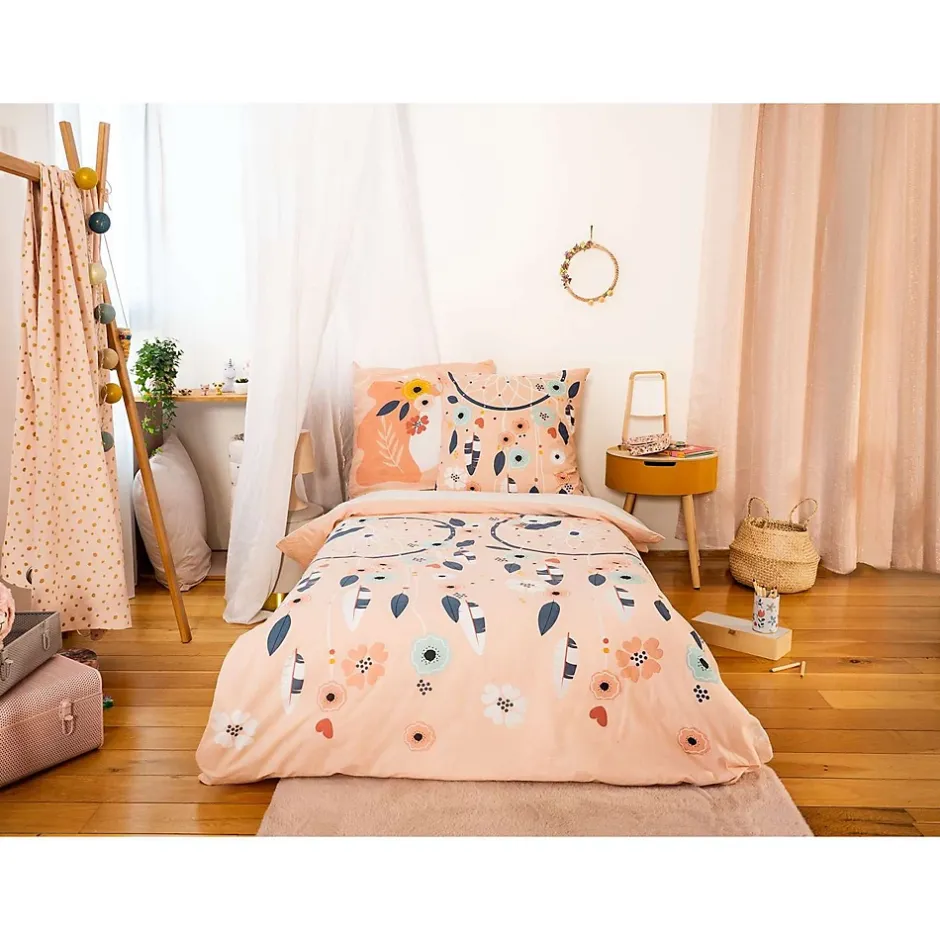 Côté Déco Parure de lit enfant Attrape-rêves - 100% coton adouci 57 fils