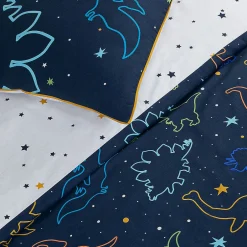 Future Home Parure de lit enfant dinosaure réversible 140x200cm