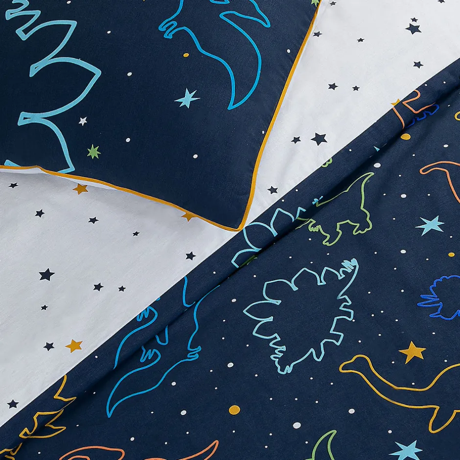 Future Home Parure de lit enfant dinosaure réversible 140x200cm