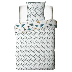 Future Home Parure de lit enfant en coton imprimé dinosaure 140x200cm Discount