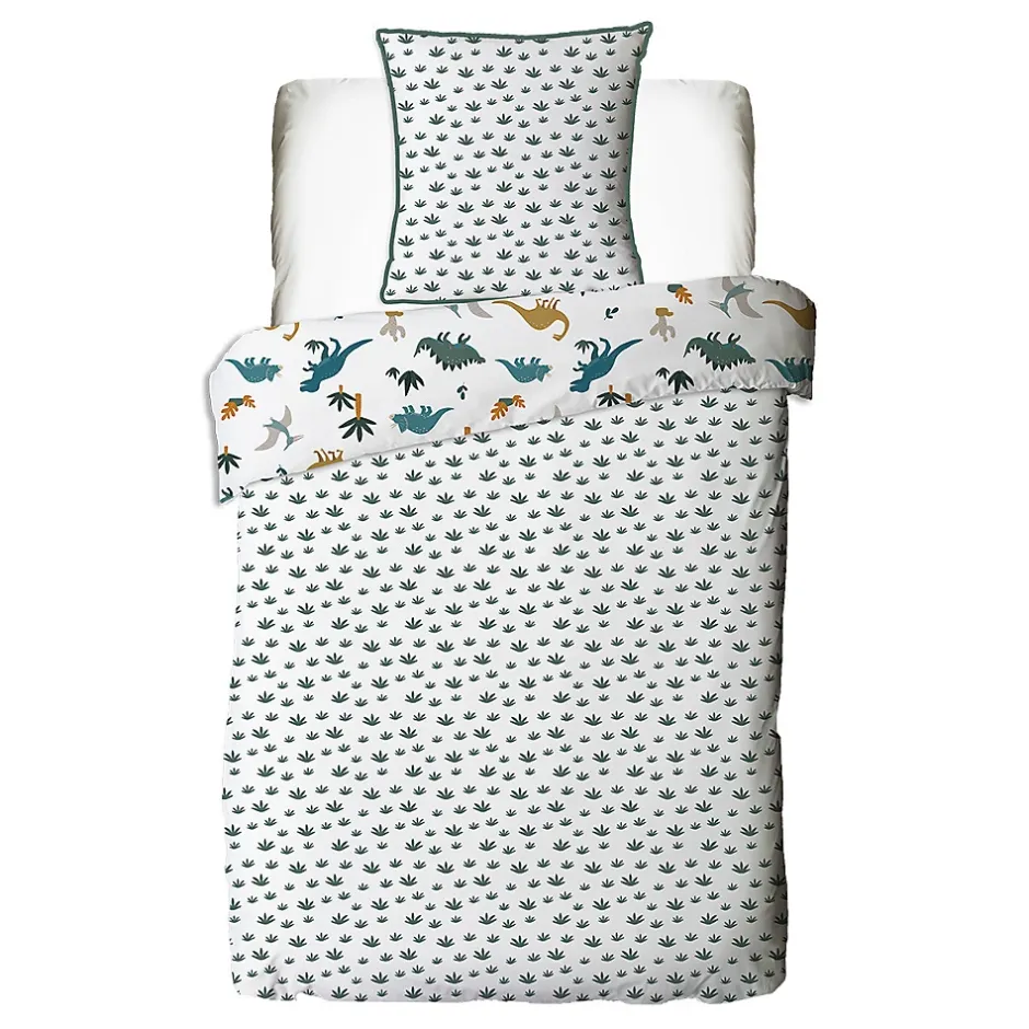 Future Home Parure de lit enfant en coton imprimé dinosaure 140x200cm Discount