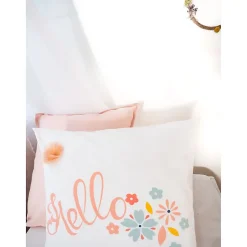 Côté Déco Parure de lit enfant Hello - 100% coton 57 fils/cm² Hot
