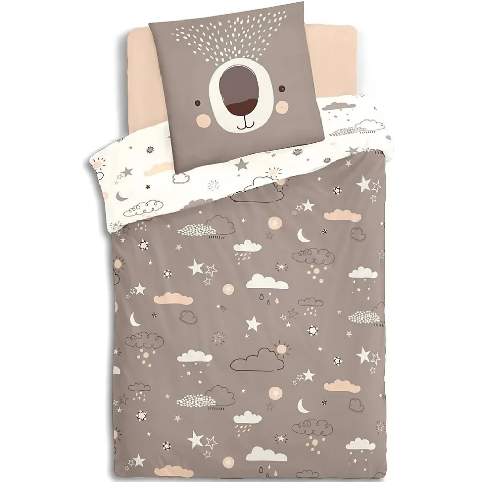 Atmosphera Parure de lit enfant Ourson - 100% coton 57 fils Clearance
