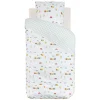 Atmosphera Parure de lit enfant réversible voitures - 100% coton 57 fils/cm²