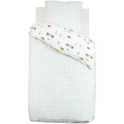 Atmosphera Parure de lit enfant réversible voitures - 100% coton 57 fils/cm²