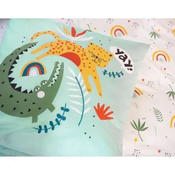 Côté Déco Parure de lit enfant Safari - 100% coton adouci 57 fils