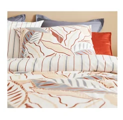 Eden Parure de lit Feuilles graphique skyra