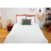 Côté Déco Parure de lit finition tufté - 100% coton lavé 52 fils/cm² Best