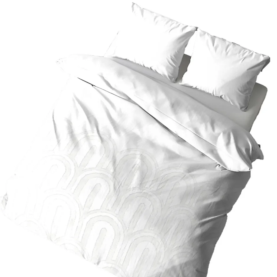 Côté Déco Parure de lit finition tufté - 100% coton lavé 52 fils/cm² Best