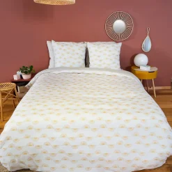 Linnea Parure de lit HELIS 240x220 cm 100% polyester microfibre blanc 3 pièces Hot