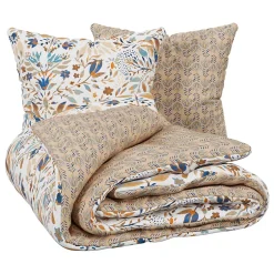 Atmosphera Créateur D'Intérieur Parure de lit imprimée Kilda beige lin 260x240cm - Atmosphera Hot