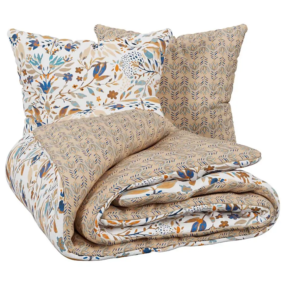 Atmosphera Créateur D'Intérieur Parure de lit imprimée Kilda beige lin 260x240cm - Atmosphera Hot