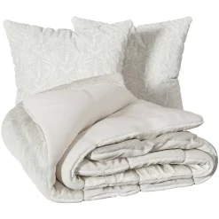 Atmosphera Créateur D'Intérieur Parure de lit imprimée Nalh 260x240cm beige lin - Atmosphera Best
