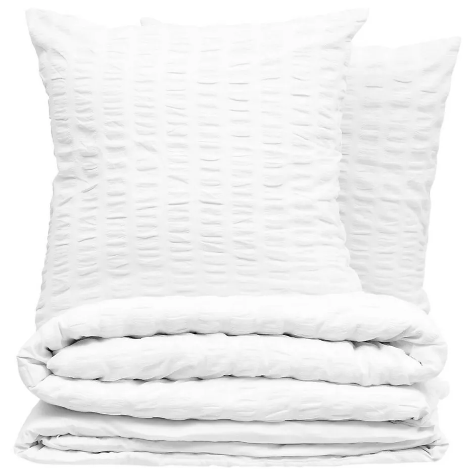 Atmosphera Créateur D'Intérieur Parure de lit Irhia 240x220cm blanc - Atmosphera