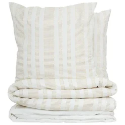 Atmosphera Créateur D'Intérieur Parure de lit Isao coton blanc/jaune 240x220cm - Atmosphera Online