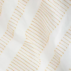 Atmosphera Créateur D'Intérieur Parure de lit Isao coton blanc/jaune 240x220cm - Atmosphera Online