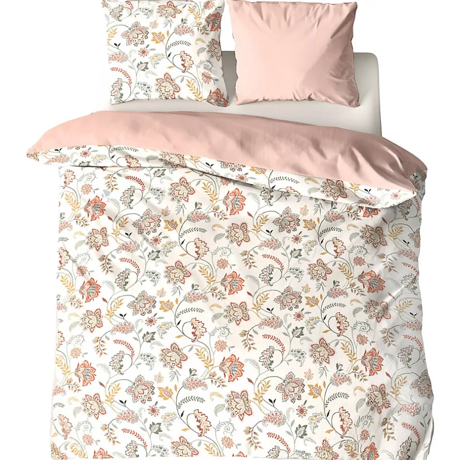 Linnea Parure de lit ISPANA 240x220 cm 100% polyester microfibre rose 3 pièces